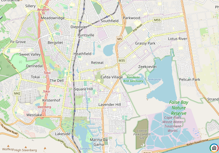 Map location of Cafda Village